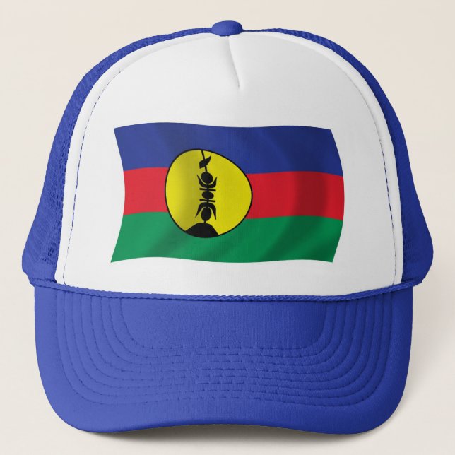 Boné Bandeira do Povo Kanak Chapéu (Frente)