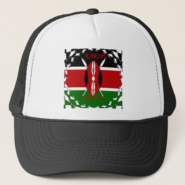 Boné Bandeira do Quênia Unidade: Design Tuko Pamoja (Frente)