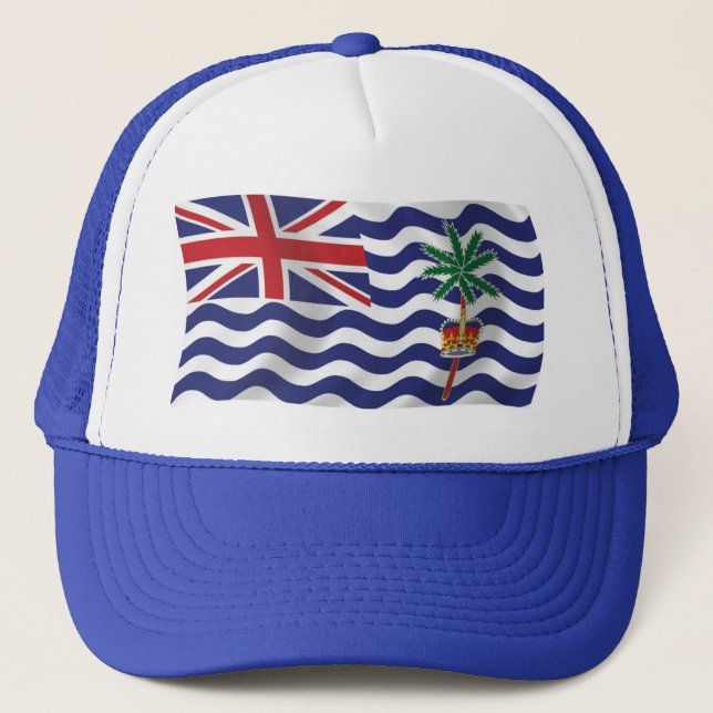 Boné Bandeira do Território Britânico do Oceano Índico  (Frente)