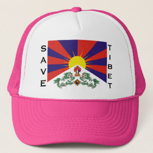 Boné Bandeira do Tibete - Sinalizador do Leão de Neve