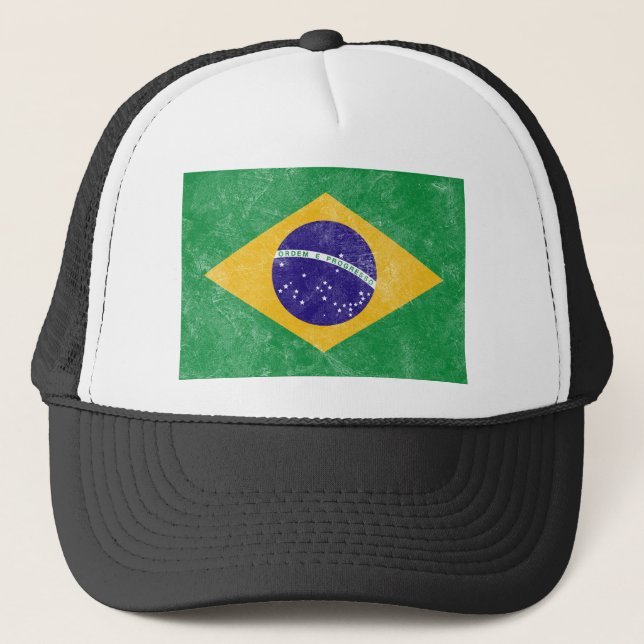 Boné Bandeira do vintage de Brasil (Frente)