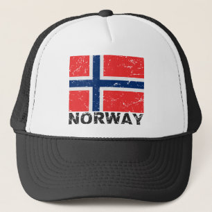 Boné Bandeira do vintage de Noruega