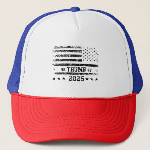 Boné Bandeira dos Estados Unidos.Presidente Donald Trum