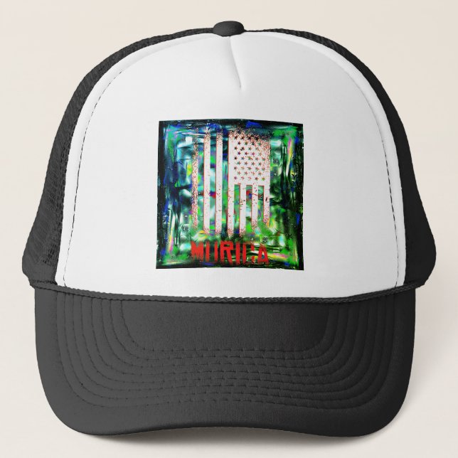 Boné Bandeira dos EUA Murica (Frente)