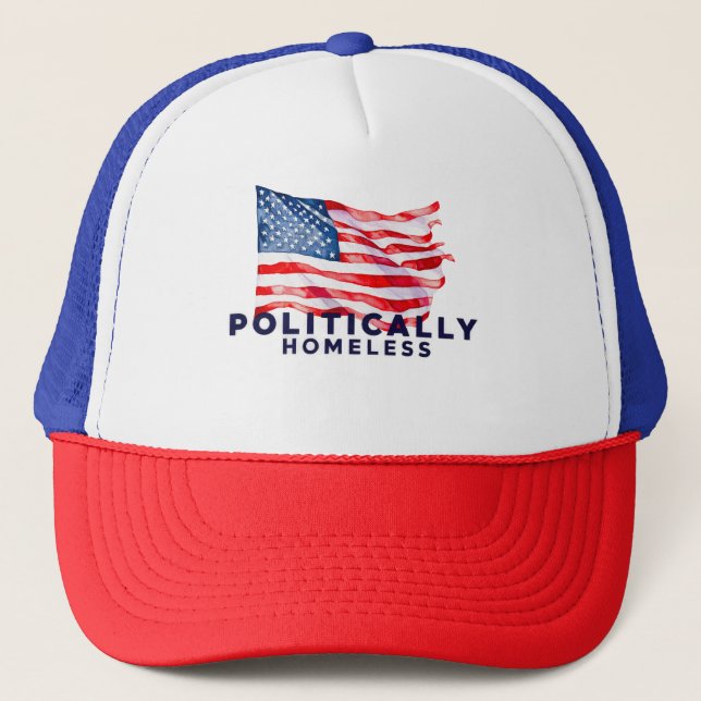 Boné Bandeira dos EUA sem lar político América Estados  (Frente)