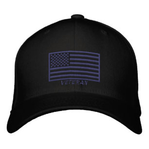 Boné Bandeira dos EUA - Veterano - Digno de Vestir