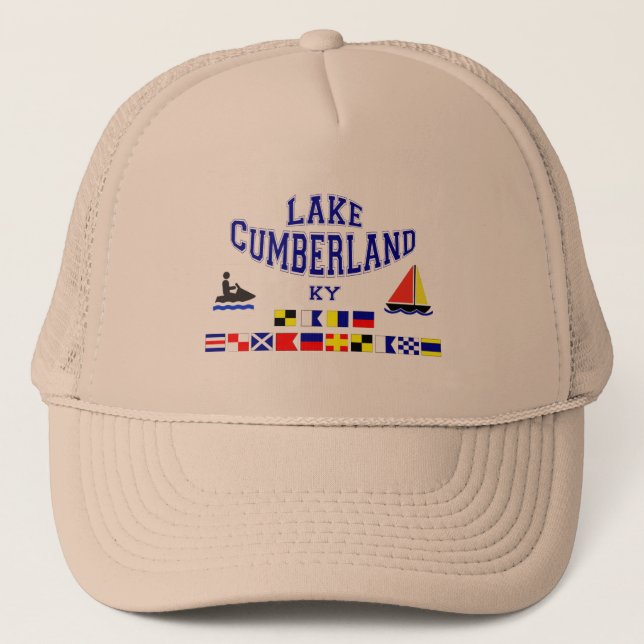 Boné Bandeira dos Sig de Cumberland KY do lago (Frente)