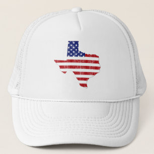 BONÉ BANDEIRA ENVELHECIDA TEXAS DOS E.U.