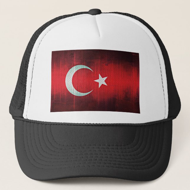 Boné Bandeira Estilizada da Turquia (Frente)