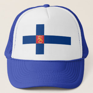Boné bandeira finlandesa