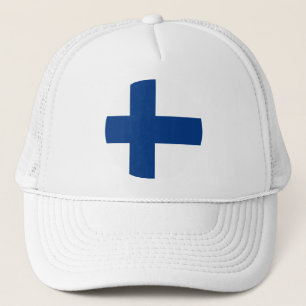 Boné Bandeira finlandesa Trucker Hat