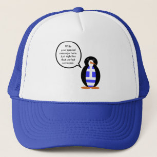 Boné Bandeira Grega Ms Penguin Falante