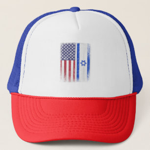 Boné Bandeira Israelense Americana Israel EUA Raízes Am