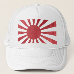Boné Bandeira japonesa de Sun de ascensão (afligida
