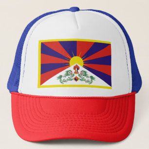 Boné Bandeira Livre do Tibete - Peu Rangzen ད ་ ར ང ་ བ
