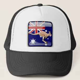 Boné Bandeira lustrosa australiana