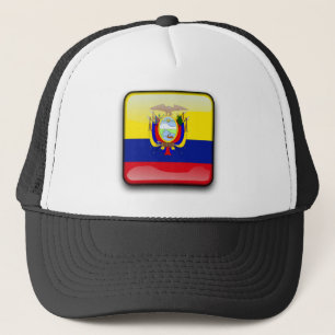 Boné Bandeira lustrosa de Equador