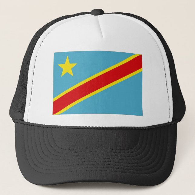 Boné Bandeira nacional de Congo Kinshasa (Frente)