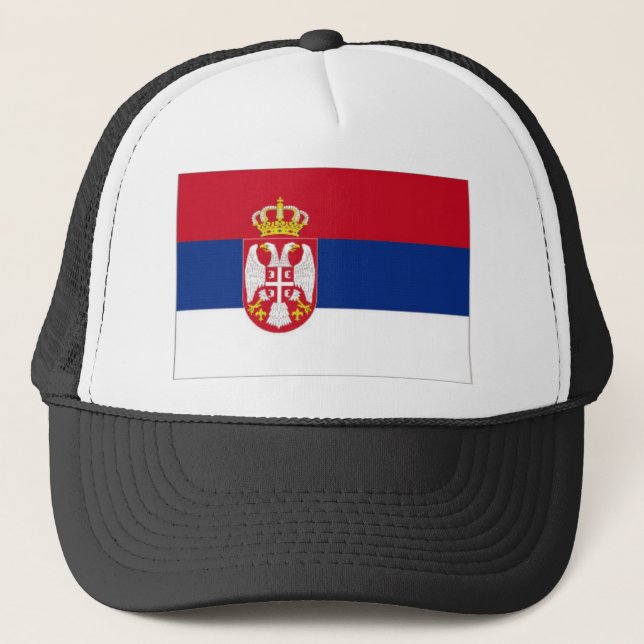 Boné Bandeira nacional de Serbia (Frente)