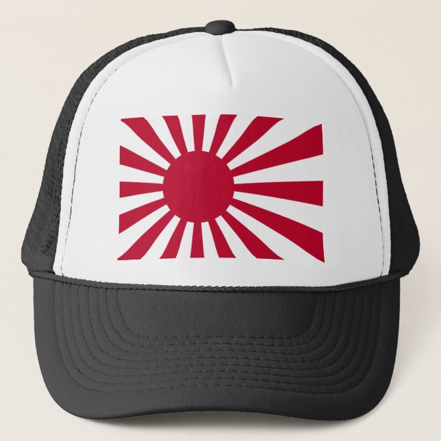 Boné Bandeira naval de Japão - bandeira japonesa de Sun (Frente)