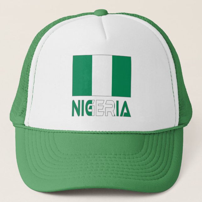 Boné Bandeira nigeriana e Nigéria (Frente)