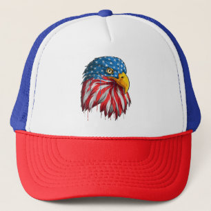 Boné Bandeira Patriótica Americana Águia Americana