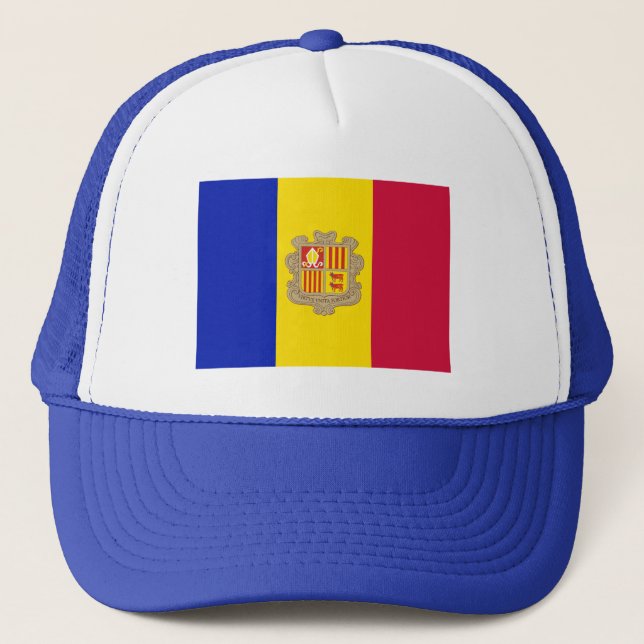 Boné Bandeira Patriótica de Andorra (Frente)