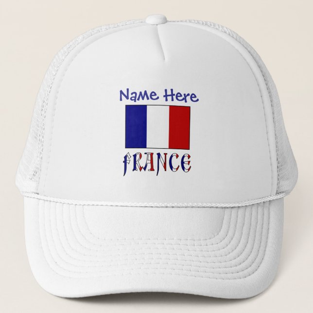Boné Bandeira Personalizada da França Patrimônio (Frente)