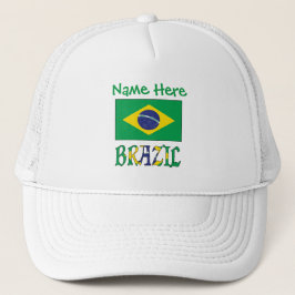 Boné Bandeira Personalizada do Brasil Patrimônio