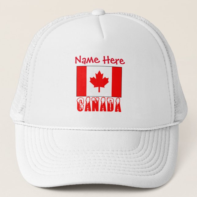 Boné Bandeira Personalizada do Canadá (Frente)