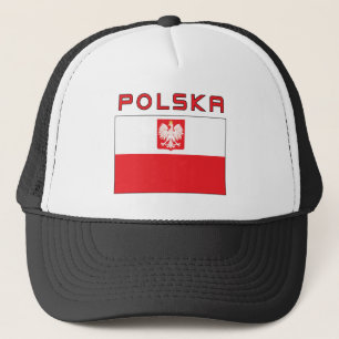 Boné Bandeira polonesa do falcão com Polska
