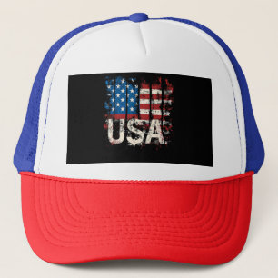 Boné Bandeira Retro-Americana EUA 4 de julho