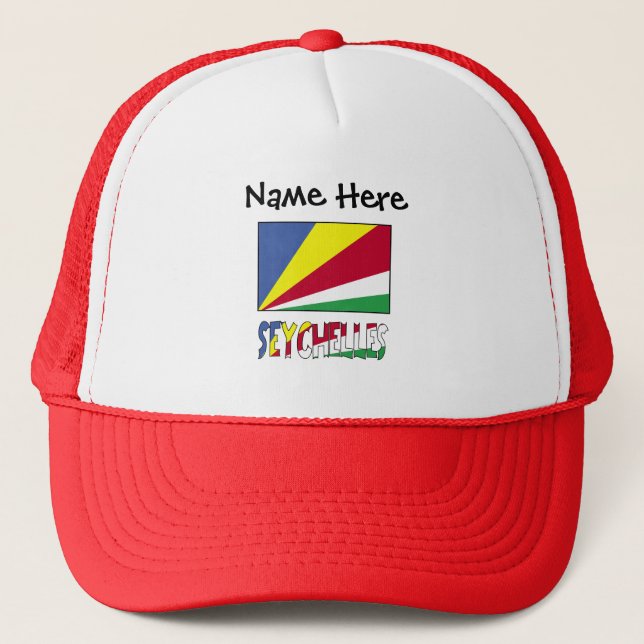 Boné Bandeira Seicheles e Seicheles Personalizadas (Frente)
