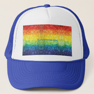 Boné Bandeira tie-dye da SlipperyJoe's arco-íris pressi