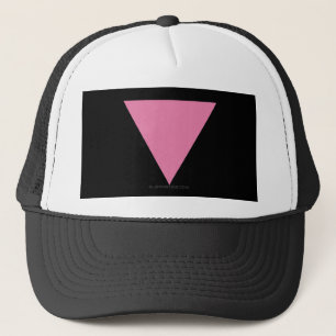 Boné bandeira triângulo rosa da SlipperyJoe's símbolo r