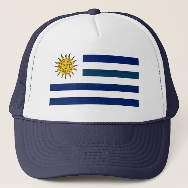 Boné Bandeira uruguaia descascada moderna (Frente)