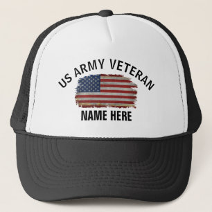 BONÉ BANDEIRA VETERANA AMERICANA DOS EUA PERSONALIZADA