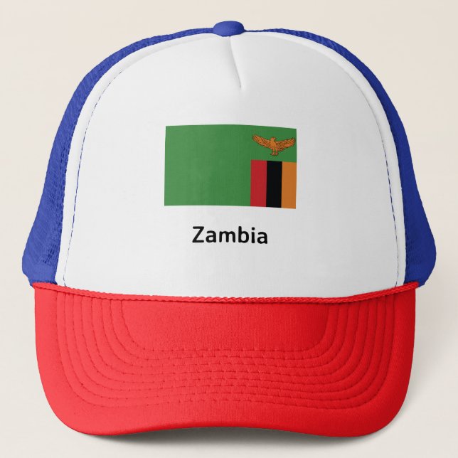 Boné Bandeira Zâmbia (Frente)