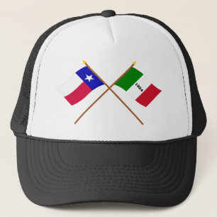 Boné Bandeiras cruzadas de Texas e de Alamo