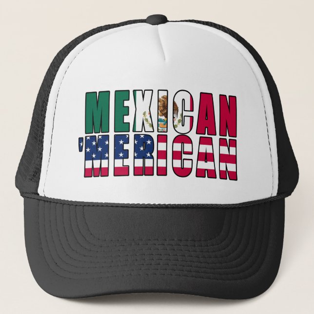Boné Bandeiras de Merican do mexicano '- (Frente)