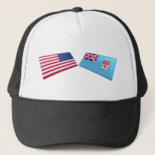 Boné Bandeiras dos E.U. & do Fiji