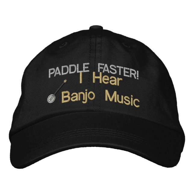 Boné Banjo Music Embroiderada Hat (Frente)