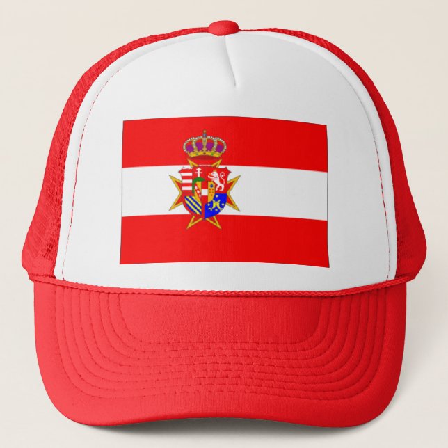 Boné Banner branco vermelho Grão-Ducado da Toscana (Frente)