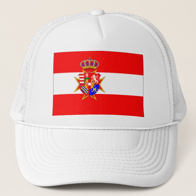 Boné Banner branco vermelho Grão-Ducado da Toscana (Frente)