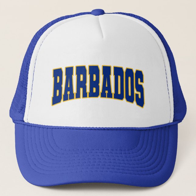 Boné Barbados Varsity Bajan Caribe Barbadiana (Frente)