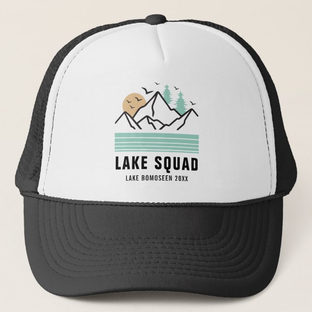 Boné Barcos salva-vidas personalizados da Lake Squad pa (Frente)