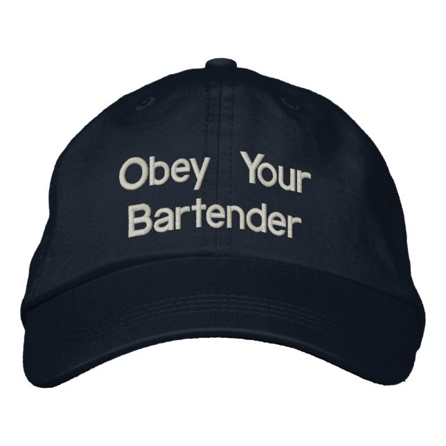 Boné Barman Hats - Obedeça ao seu Barman (Frente)