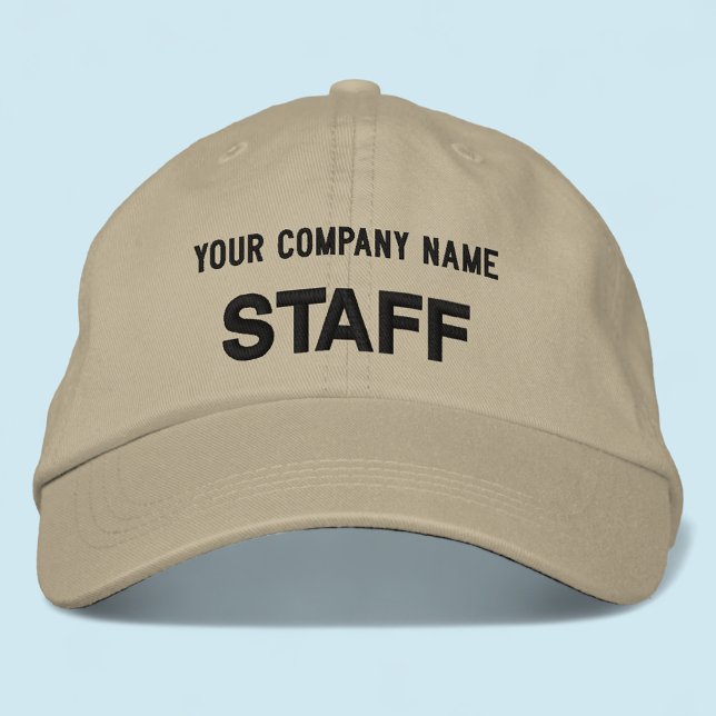 Boné Baseball Personalizado De Funcionarios Bordad (MISOOK Khaki Embroidered Staff Baseball Cap)