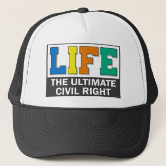 Boné Baseball-style hat with a pro-life message.
