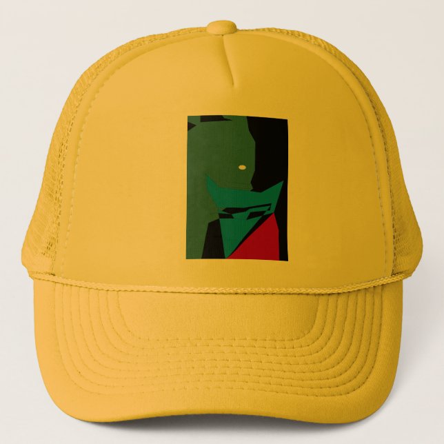 Boné básico de trifecta impressa divertida (Frente)